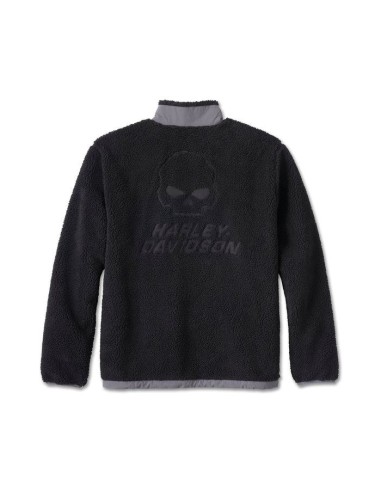 Harley Davidson Willie G Skull Prancer Fleece for Men - Black