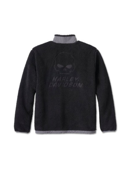Harley Davidson Willie G Skull Prancer Fleece for Men - Black