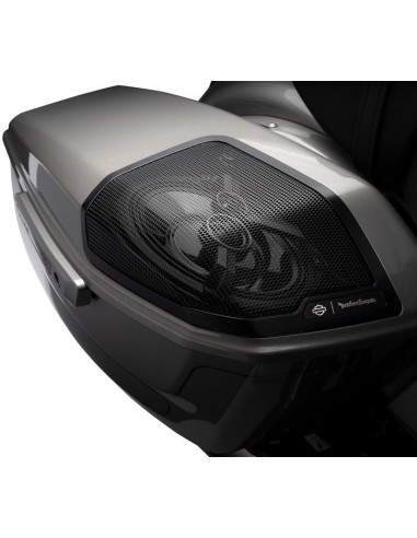 Altavoces de maletas laterales Harley-Davidson Audio powered by Rockford Fosgate Stage III