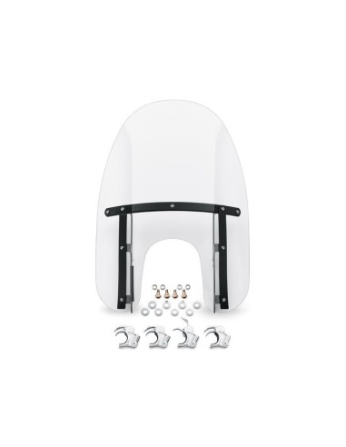 Quick-detach compact windshield