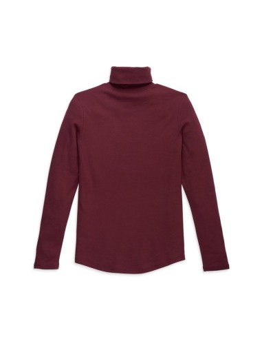 Harley Davidson Women's Milwaukee Rib Turtleneck - Tawny Port