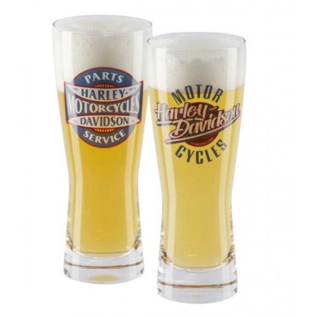 HARLEY DAVIDSON SET 2 JARRAS DE CERVEZA