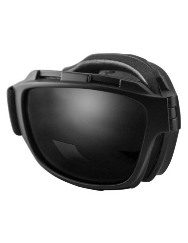 MEN'S BEND CLEAR LENS GOGGLES, COLLAPSIBLE BLACK FRAMES