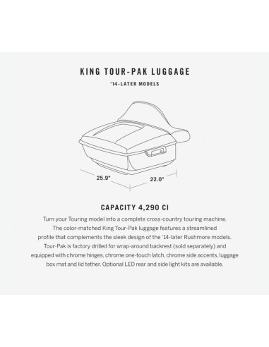 Color-Matched King Tour-Pak Luggage
