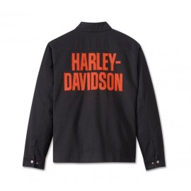 HARLEY DAVIDSON BAR FONT JACKET FOR MEN-BLACK