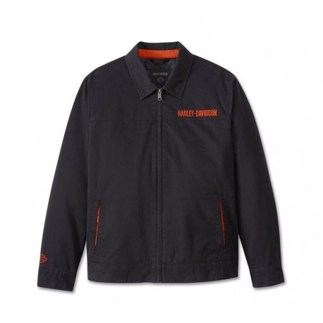 CHAQUETA HARLEY DAVIDSON BAR FONT PARA HOMBRE-NEGRA