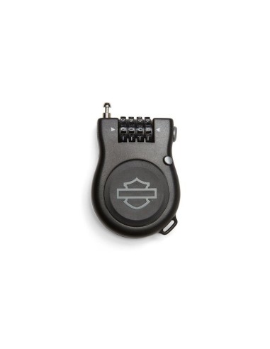 HARLEY DAVIDSON LOCK WITH PASSWORD AND RETRACTABLE CABLE