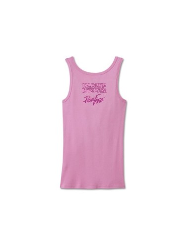 96820-24VW CAMISETA SIN MANGAS HARLEY DAVIDSON WILLIE G WINGED WHEEL STRETCH RIB TANK PARA MUJER
