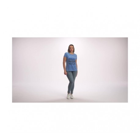 CAMISETA HARLEY DAVIDSON RACING GRAPHIC TEE AZUL PARA MUJER