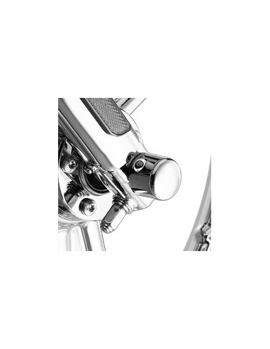 44117-07A TAPAS DEL EJE DELANTERO CROMADAS FUNDIDA HARLEY DAVIDSON TOURING Y DYNA