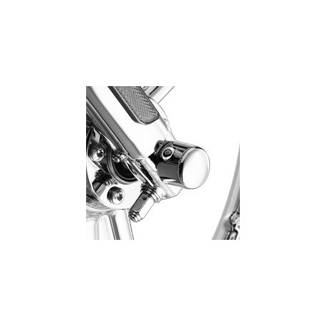 43061-04 FRONT AXLE NUT COVERS - CHROME BILLET HARLEY DAVIDSON FXST SPRINGER™