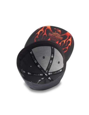 Gorra gris Harey-Davidson® con barra y escudo 59FIFTY ajustable