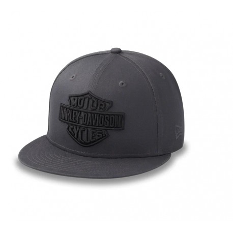 Gorra gris Harey-Davidson® con barra y escudo 59FIFTY ajustable