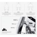 57301-06 Parabrisas harley Davidson super sport desmontable FX Softail Ahumado claro de 19"
