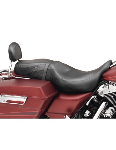 ASIENTO DE CUERO CONFORMADO 21,5cm HARLEY DAVIDSON DE PERFIL BAJO (Touring y Trike ´08 y posteriores)