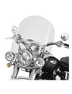 Parabrisas Harley Davidson King-Size Nostalgic H-D Detachables para los modelos Softail FL - 508 mm. Ahumado claro