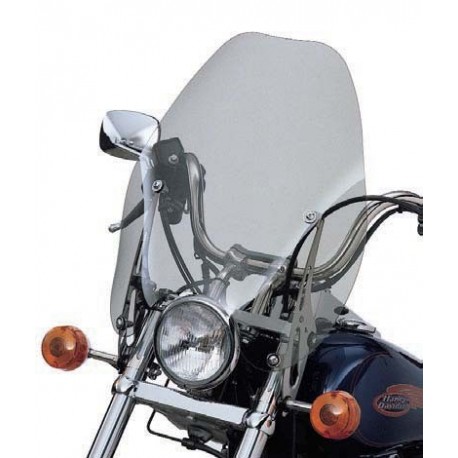 Parabrisas Harley Davidson super sport desmontable FX Softail (Ahumado claro de 18")