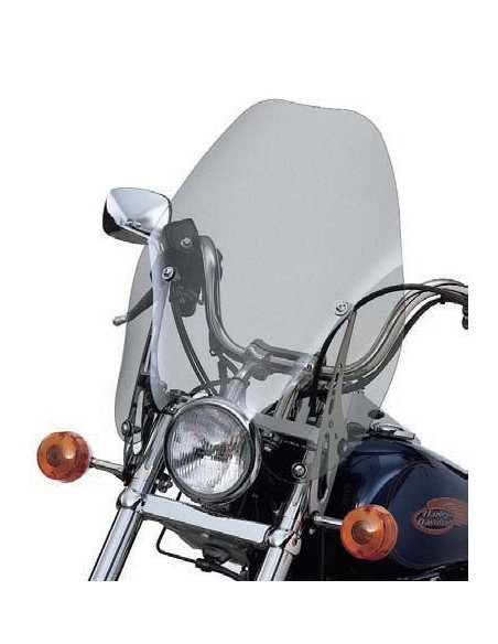 Parabrisas Harley Davidson super sport desmontable FX Softail (Ahumado claro de 13")