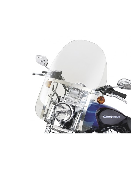 Parabrisas Harley Davidson Compacto Desmontable Transparente con Soportes Pulidos xl (modelos XL 88)