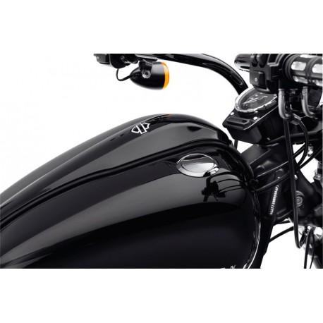 63139-10B TAPÓN DE COMBUSTIBLE (8 / 17 litros) MONTADO AL RAS CROMADO Harley Davidson (XL ´98)