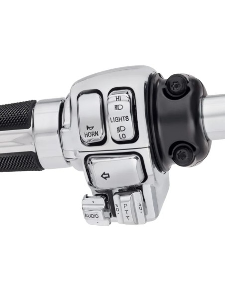 Interruptores cromados harley davidson (FLHTCU, FLHTK, FLTR y FLTRU 96-13 y FLHTCUTG 09-13)