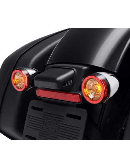REAR SIGNATURE LED TURN SIGNAL ASSEMBLY HARLEY DAVIDSON - CHROME