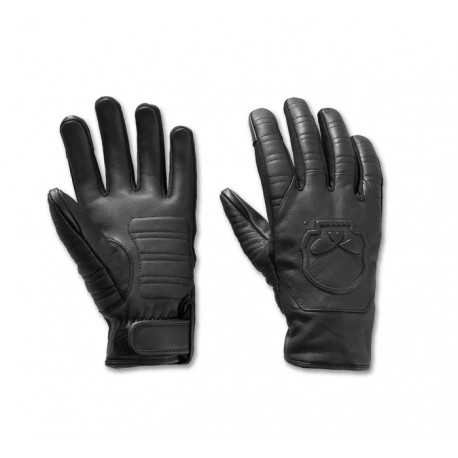 97109-25VM Guantes Harley Davidson de montar de cuero con gráfico de calavera de Willie G para hombre