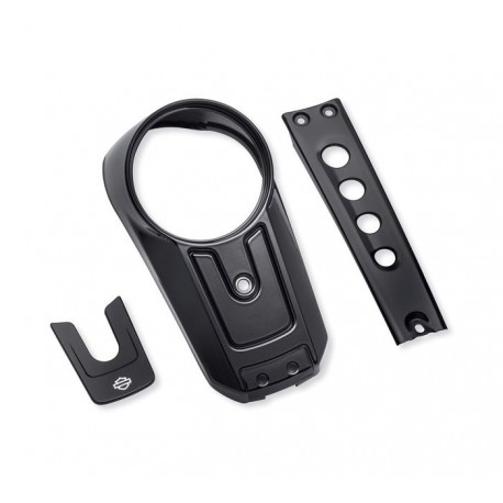Gloss Black Harley Davidson Softail Console Trim Kit