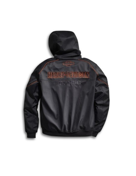 98163-21VM CHAQUETA HARLEY-DAVIDSON SOFT SHELL RESISTENTE AL VIENTO IDYLL PARA HOMBRE