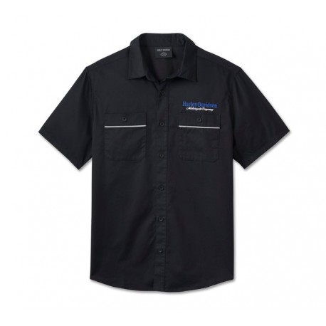 Harley Davidson The End Line Short Sleeve Shirt by H-D TECH - Black Harley