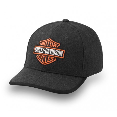 Gorra Harley Davidson de lana con correa trasera Bar & Shield