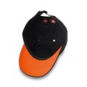 Gorra Harley Davidson Negra ajustable con tres estrellas y escudo