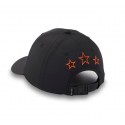 Gorra Harley Davidson Negra ajustable con tres estrellas y escudo