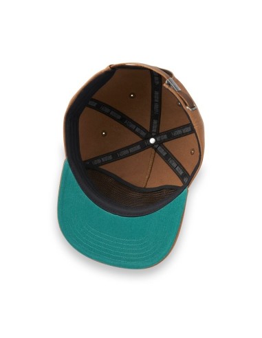 Harley Davidson 5 Panel Strapback Cowboy Cap - Toffee