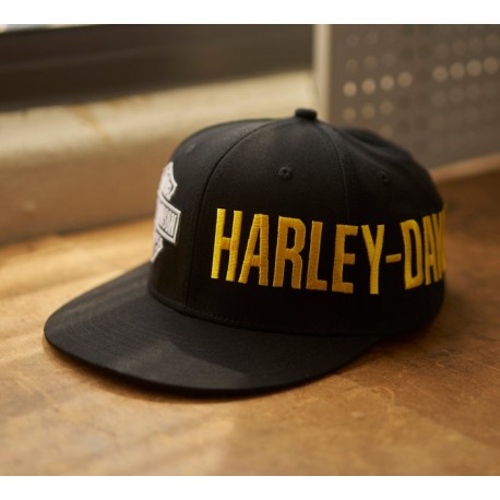Gorra Harley Davidson ajustada Highside - Negro Harley