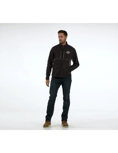 Chaqueta Harley Davidson Softshell barras y escudo para hombre