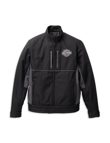 Chaqueta Harley Davidson Softshell barras y escudo para hombre