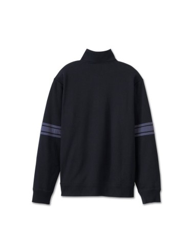 Bar Shield 1/4 Zip Fleece - Harley Black