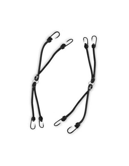 CUERDA ELÁSTICA HARLEY DAVIDSON DE 61Cm o 24 " CON 4 GANCHOS