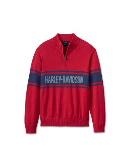 96119-25VM Suéter Harley Davidson con cremallera de 1/4