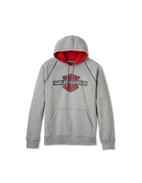 96108-25VM Sudadera Harley Davidson con capucha en contraste Bar & Shield