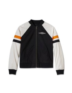 97405-25VW Chaqueta bomber Harley Davidson con barra y escudo apilados 2