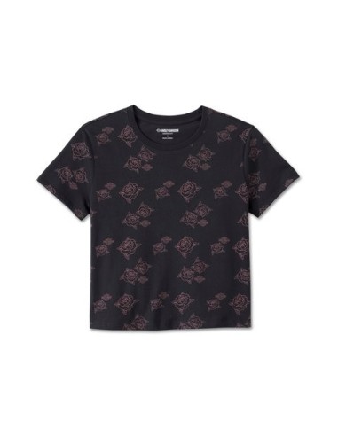 96086-25VW H-D Rosebud Print Top