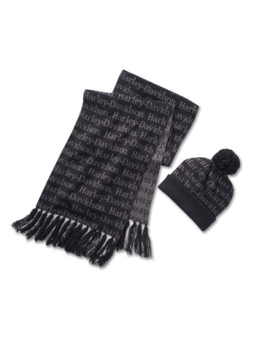 97671-25VW Harley-Davidson Beanie & Scarf Gift Set