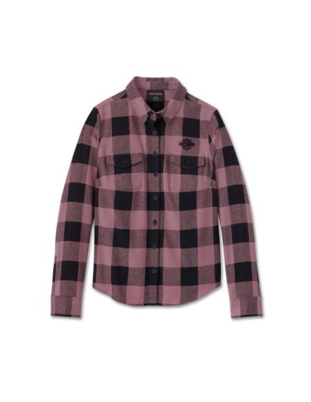 96091-25VW Retro Long Sleeve Flannel Shirt