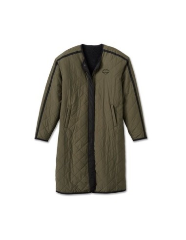 97411-25VW Reversible Quilted Sherpa Coat