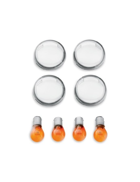 HARLEY DAVIDSON CLEAR BULLET-STYLE TURN SIGNAL LENS KIT
