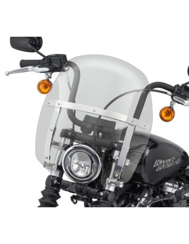 57400331 Parabrisas Harley Davidson Wind Splitter compacto de desmontaje rápido de 14"