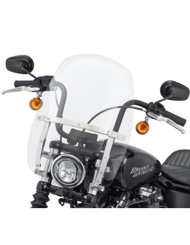 57400327 Parabrisas Harley Davidson Wind Splitter compacto de desmontaje rápido de 18"