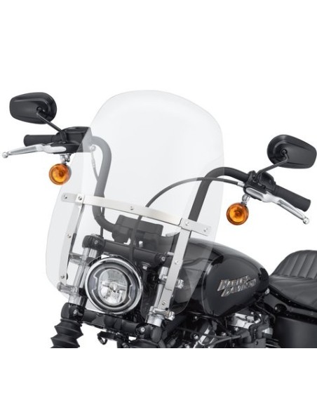 57400327 Parabrisas Harley Davidson Wind Splitter compacto de desmontaje rápido de 18"